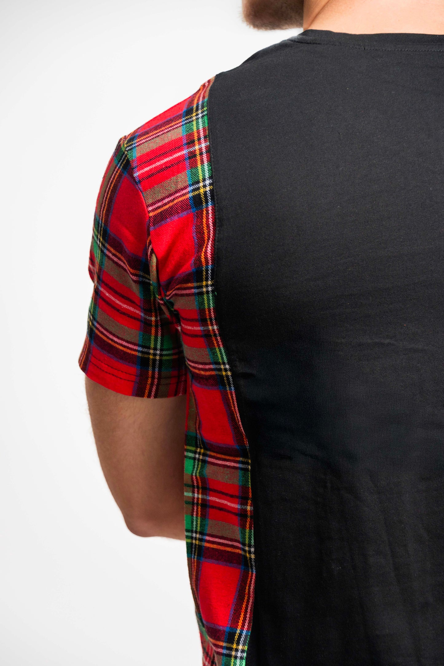 Tartan Vertical Striped T-Shirt