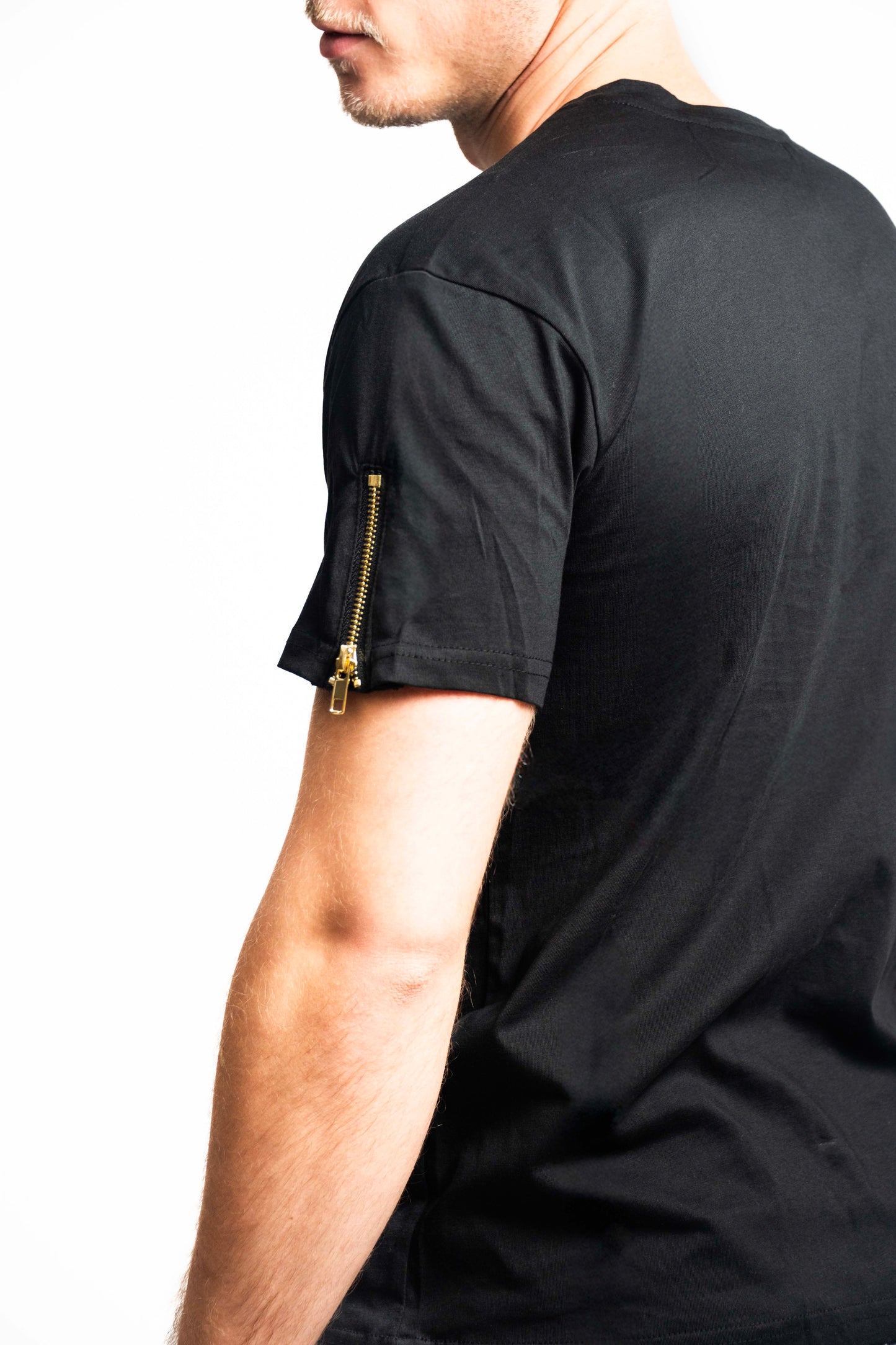 Zipped Sleeves T-Shirt