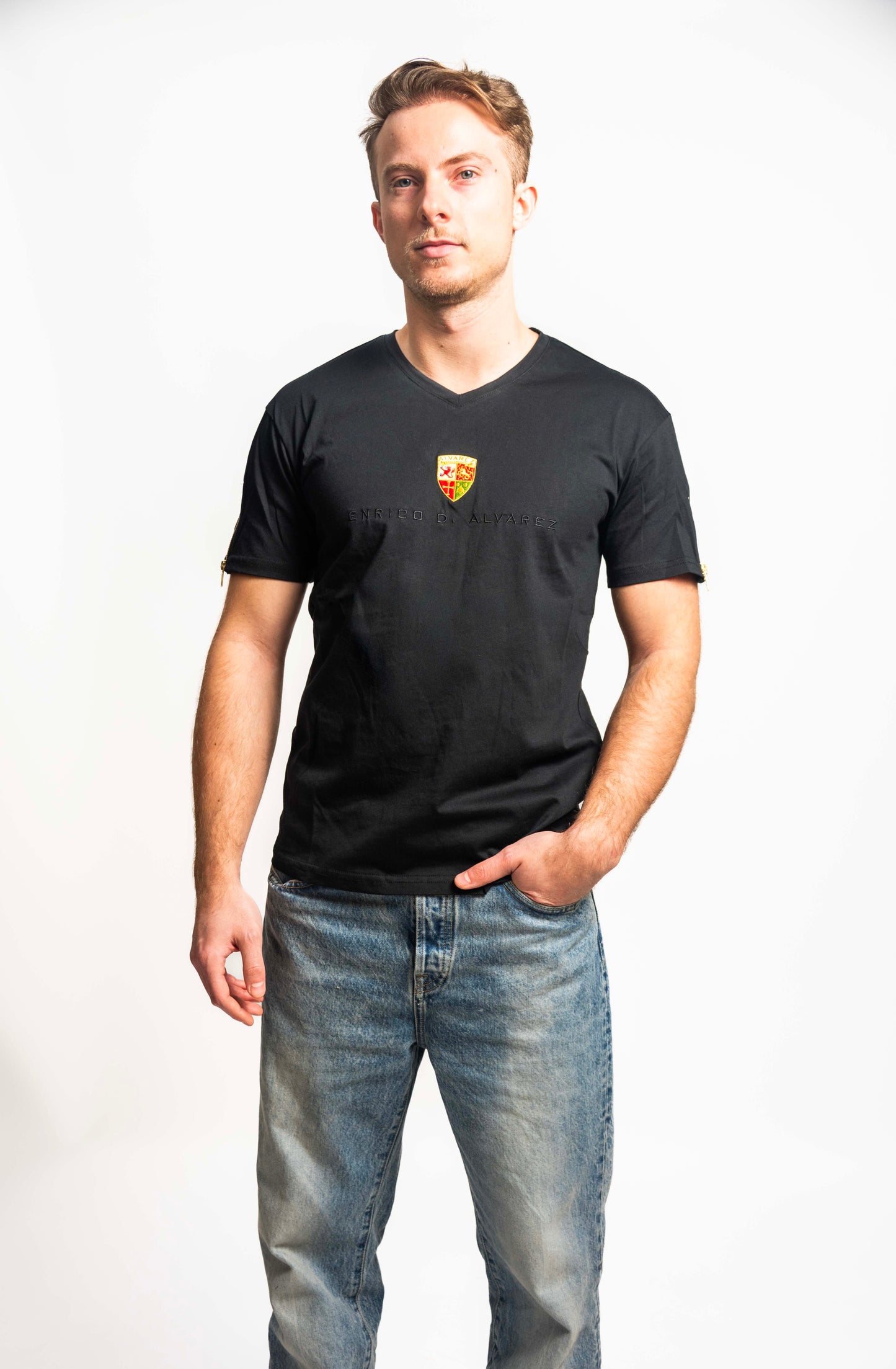 Zipped Sleeves T-Shirt