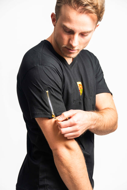 Zipped Sleeves T-Shirt